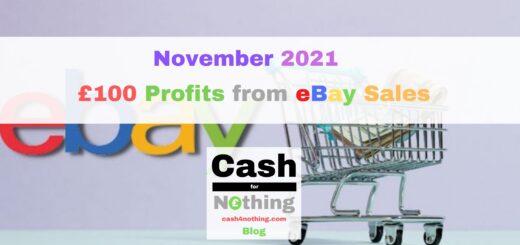 November 2021 £100 Free Money Profits from eBay Sales
