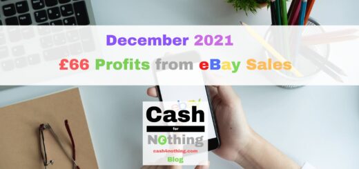 December 2021 £66 Free Money Profits from eBay Sales