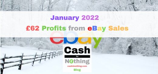Clutter for Cash £62 Free Money January 2022 Selling my Stuff on eBay