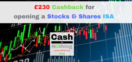 Cashback for opening Stocks & Shares ISA