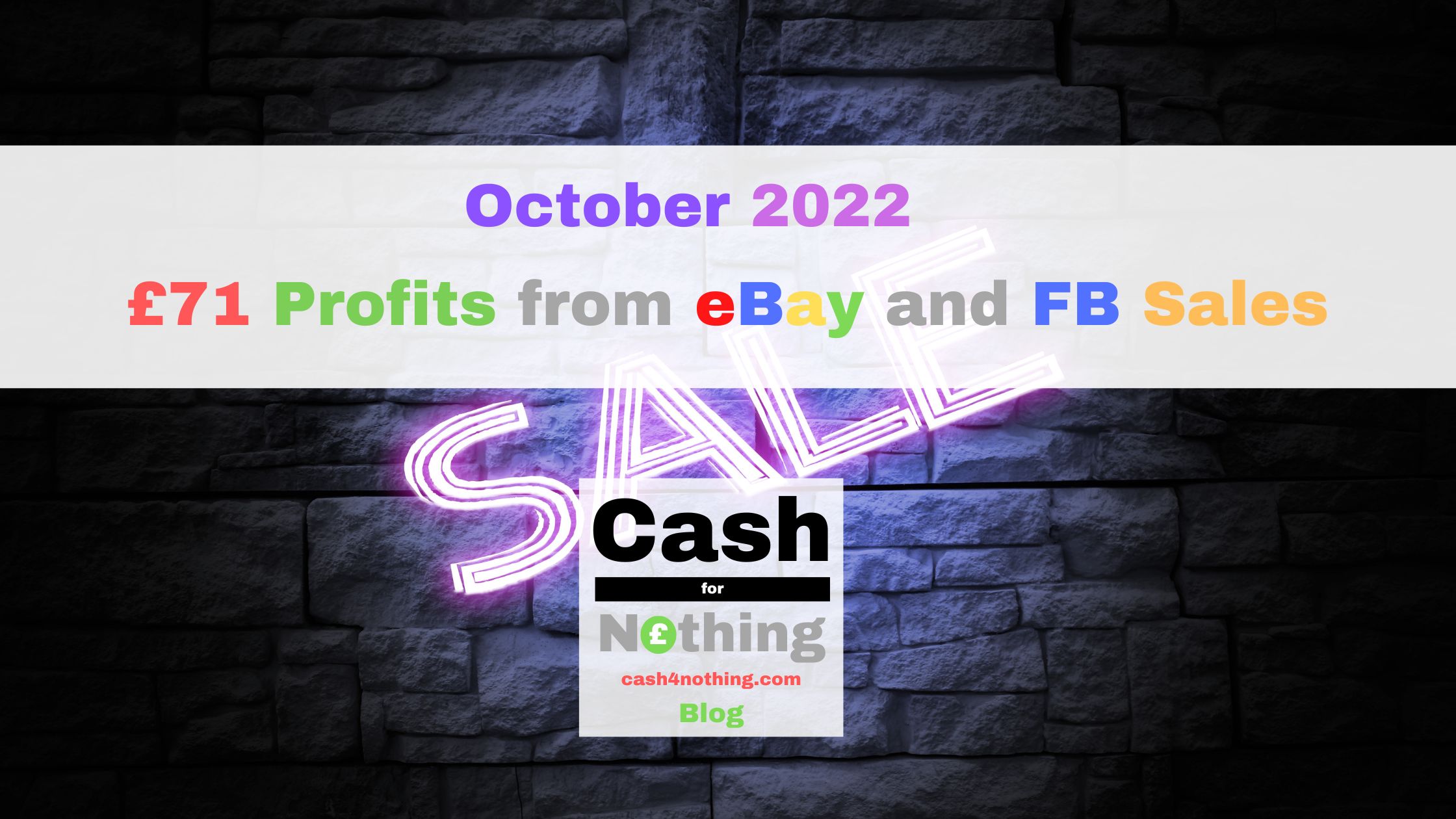 Cash4Nothing October 2022 Cash for Clutter Free Money Earnings