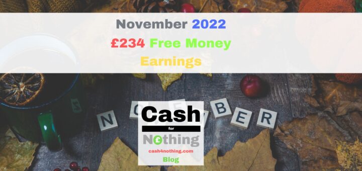 Cash4Nothing November 2022 Free Money Earnings